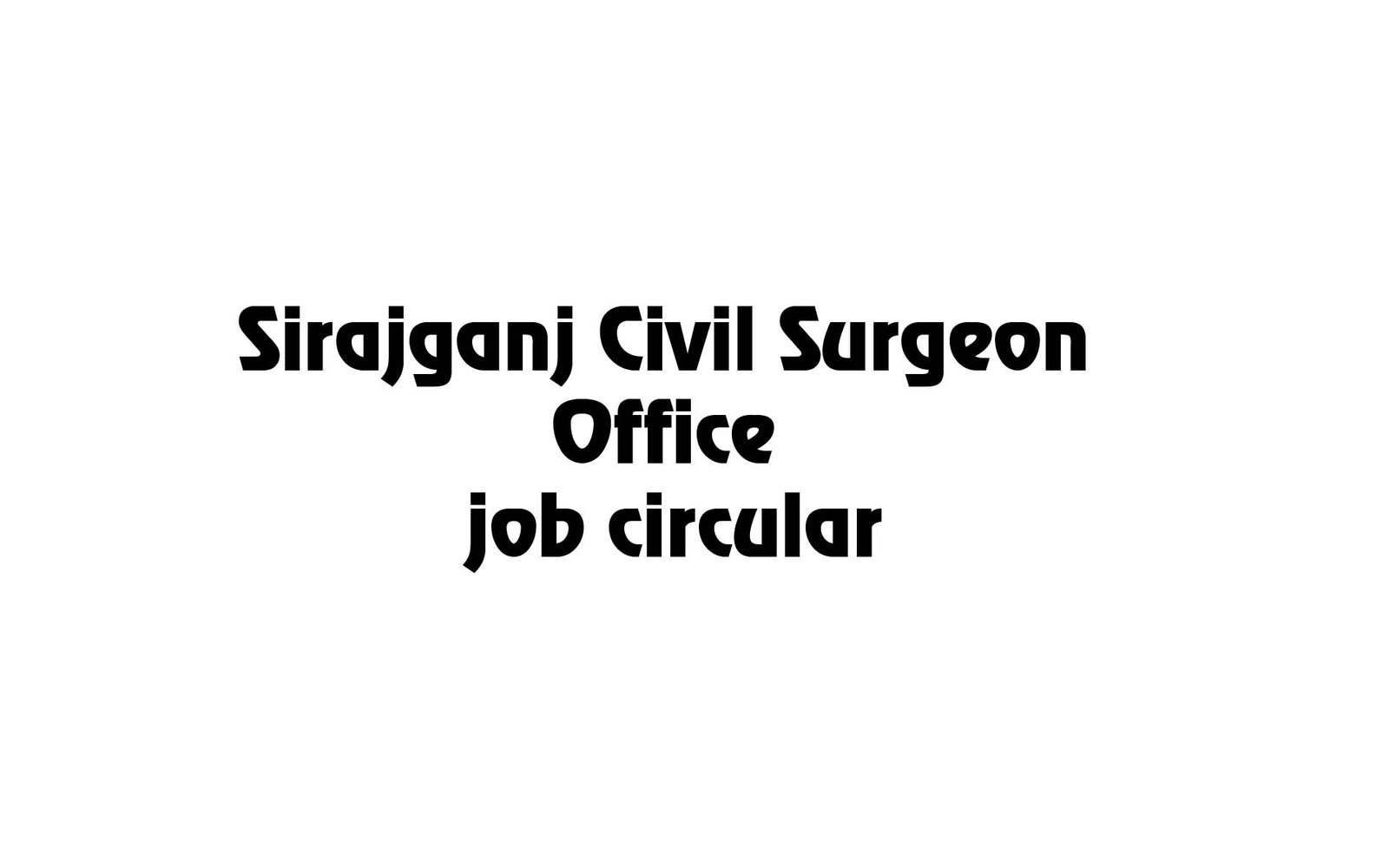 irajganj job vacancies