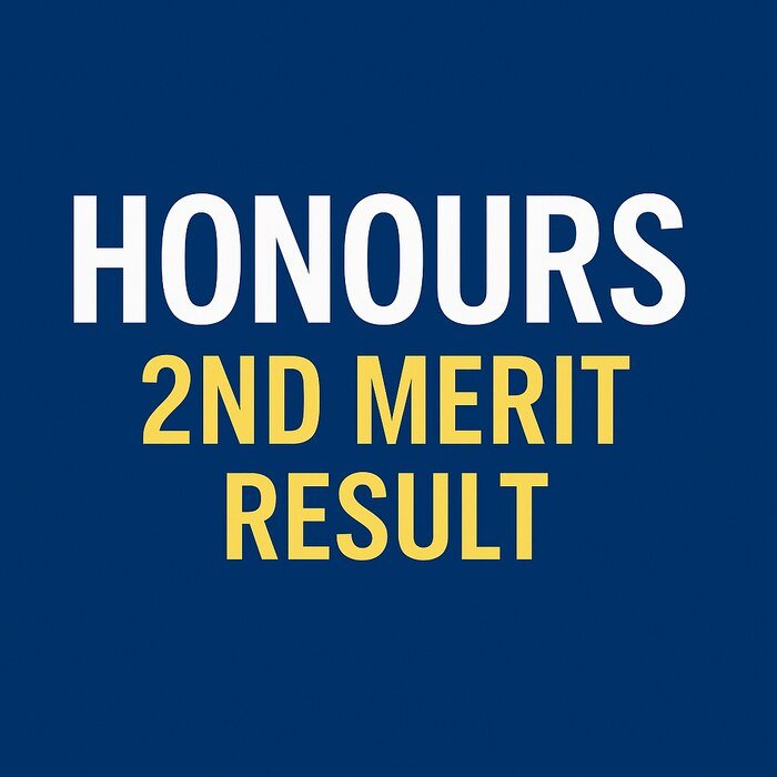 Honours 2nd Merit Result
